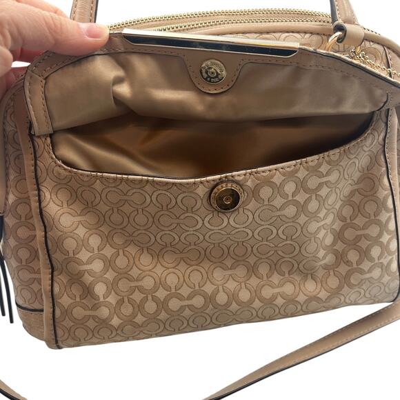 Coach Madison Georgie Op Art Convertible Satchel Hand Shoulder Crossbody Bag - Picture 9 of 9